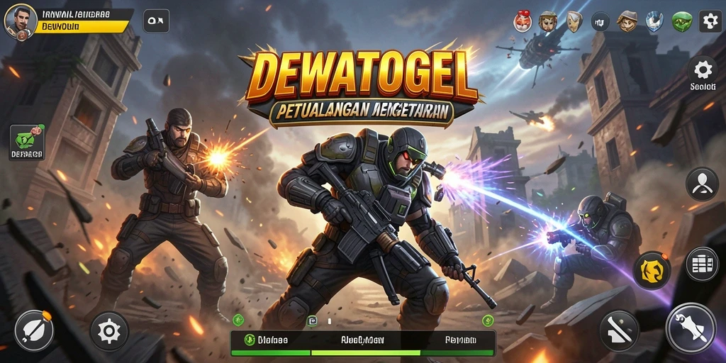 Tampilan gameplay DEWATOGEL yang mendebarkan dan penuh aksi.