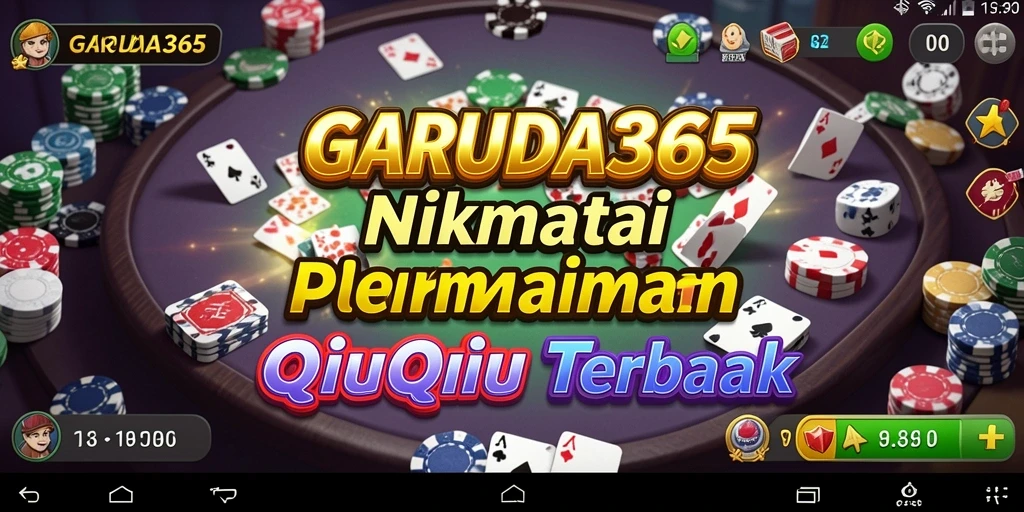 Screenshot utama GARUDA365 menunjukkan gameplay seru QiuQiu.