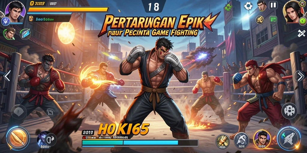 Screenshot HOKI65 menampilkan aksi bertarung karakter yang mendebarkan.