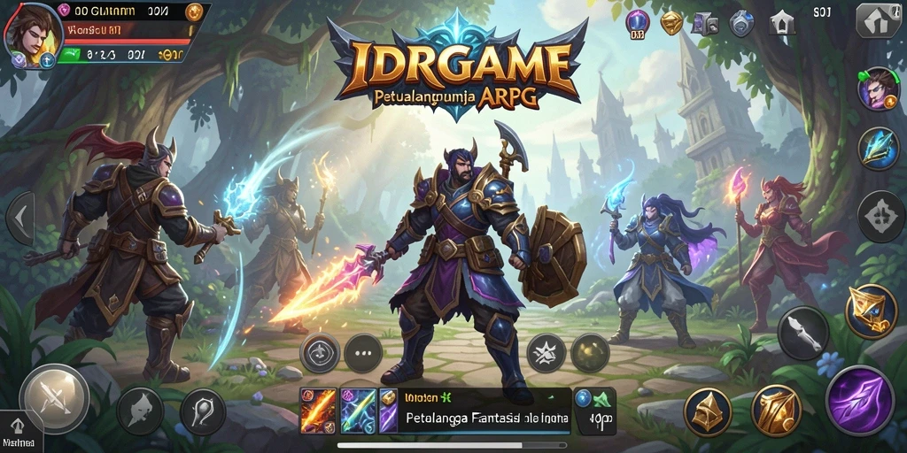 Screenshot gameplay IDRGAME menunjukkan aksi pertarungan yang seru.