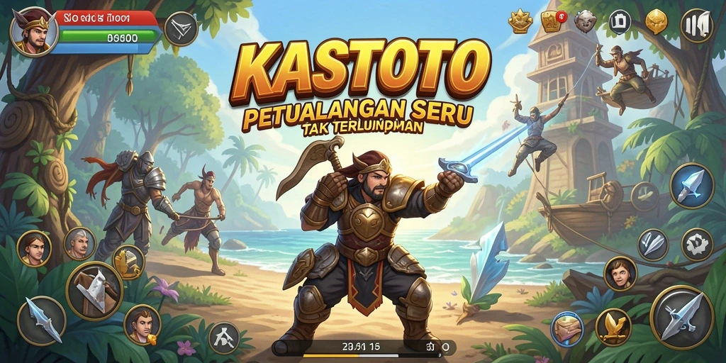Tampilan gameplay KASTOTO yang menggugah semangat petualangan.