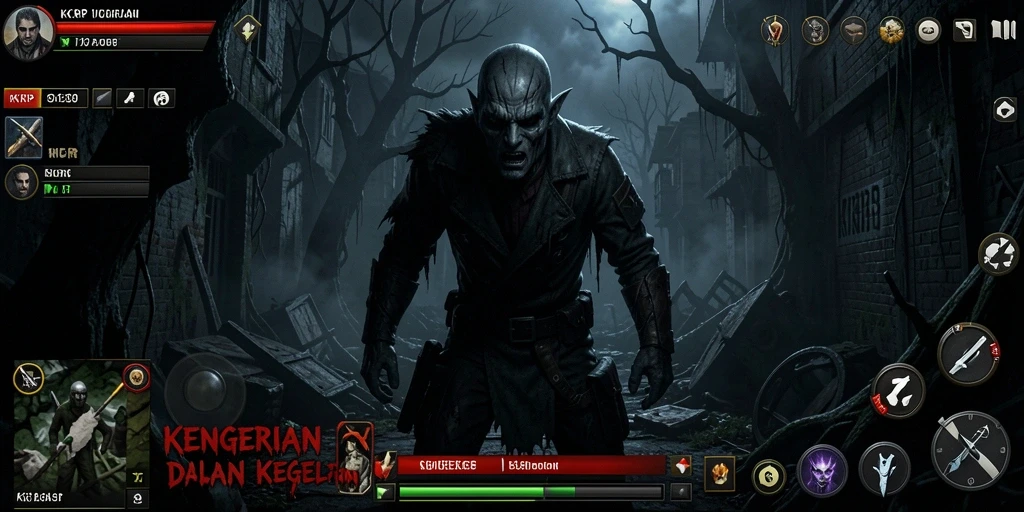 Gameplay KKRP yang menegangkan dan penuh kengerian.