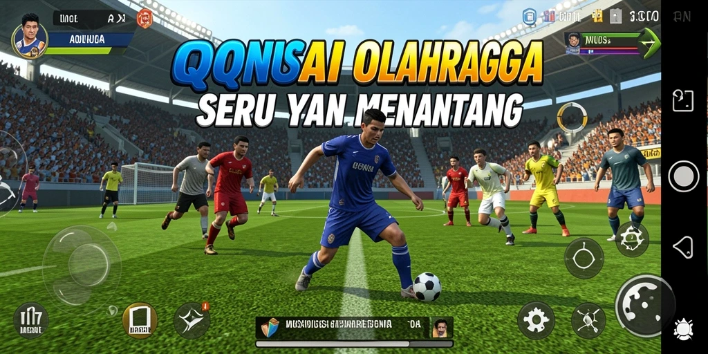 Tangkapan layar menunjukkan aksi seru permainan olahraga QQNUSA.