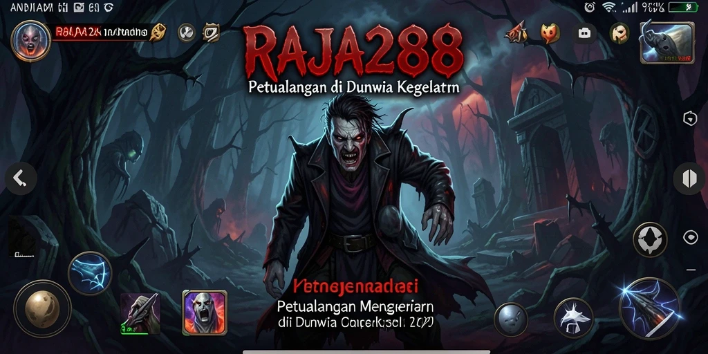 Gameplay RAJA288 menampilkan suasana mencekam dan monster yang menyeramkan.