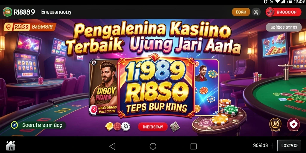 Screenshot utama RI889 menampilkan pemain yang terlibat dalam permainan kasino yang mendebarkan.