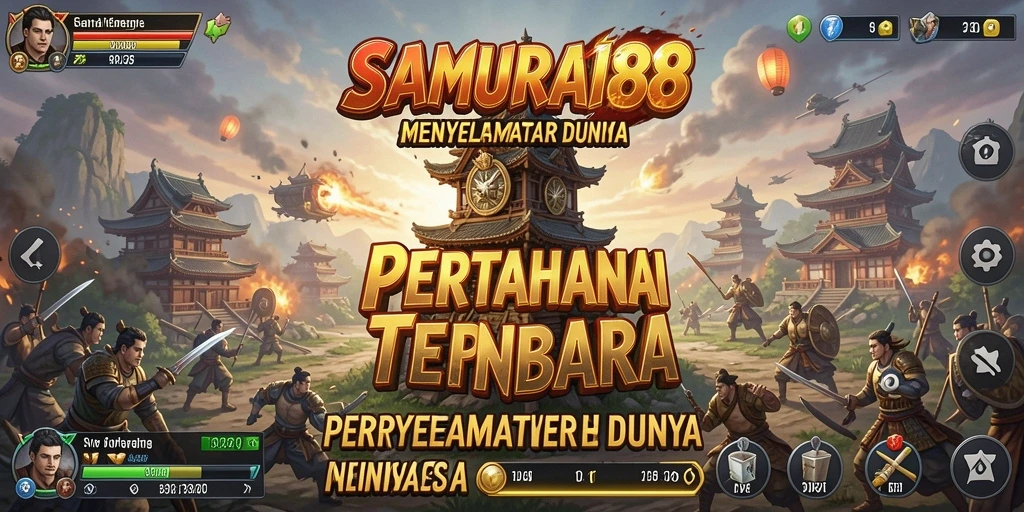 Tampilan gameplay <strong>SAMURAI88</strong> dengan aksi mendebarkan dalam Tower Defense.